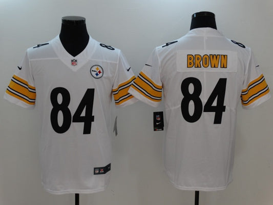 Men’s Pittsburgh Steelers Antonio Brown #84 White Jersey