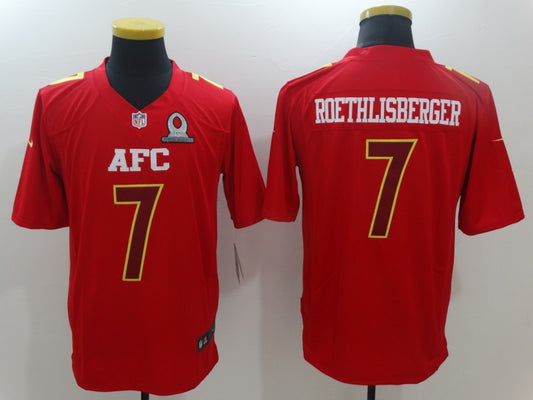 Men’s Pittsburgh Steelers Ben Roethlisberger #7 Red Jersey
