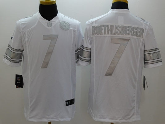 Men’s Pittsburgh Steelers Ben Roethlisberger #7 White Jersey