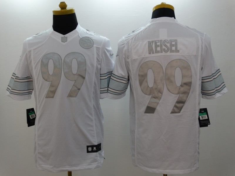 Men’s Pittsburgh Steelers Brett Keisel #99 White Jersey
