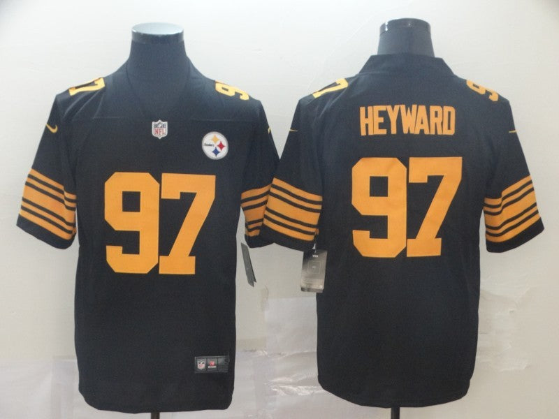 Men’s Pittsburgh Steelers Cameron Heyward #97 Black Alternate Legend Jersey