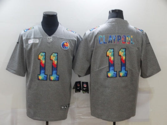 Men’s Pittsburgh Steelers Chase Claypool #11 Gray Jersey
