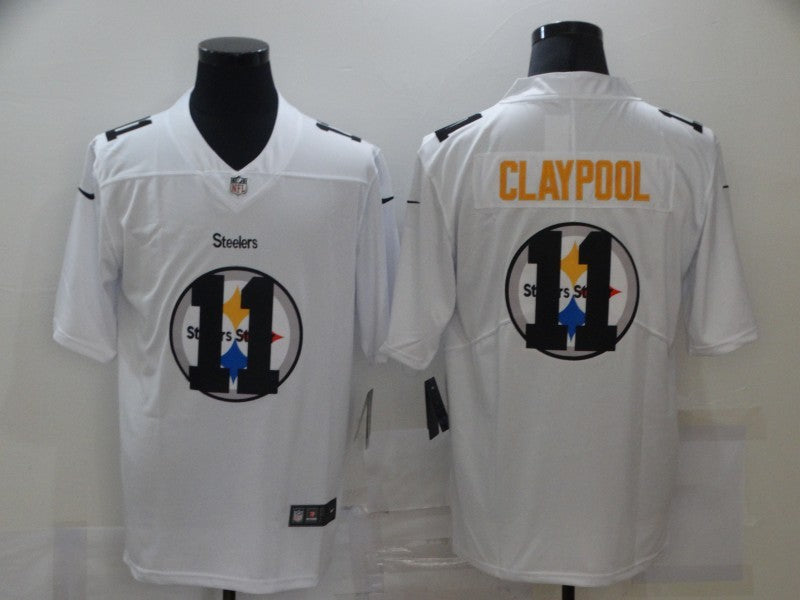 Men’s Pittsburgh Steelers Chase Claypool #11 White Jersey