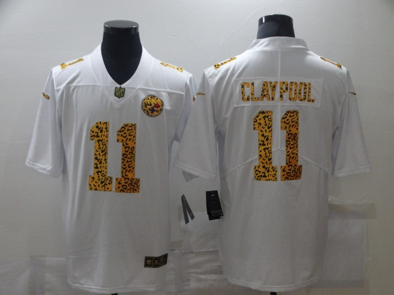 Men’s Pittsburgh Steelers Chase Claypool #11 White Jersey