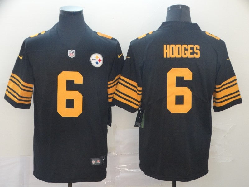 Men’s Pittsburgh Steelers Devlin Hodges #6 Black Alternate Legend Jersey