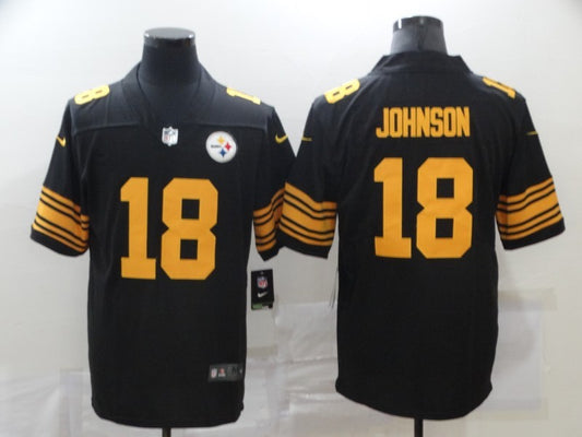 Men’s Pittsburgh Steelers Diontae Johnson #18 Black Alternate Legend Jersey