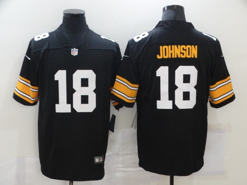 Men’s Pittsburgh Steelers Diontae Johnson #18 Black Jersey