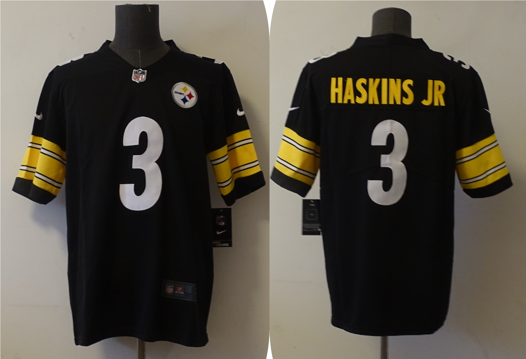 Men’s Pittsburgh Steelers Dwayne Haskins Jr. #3 Black Jersey
