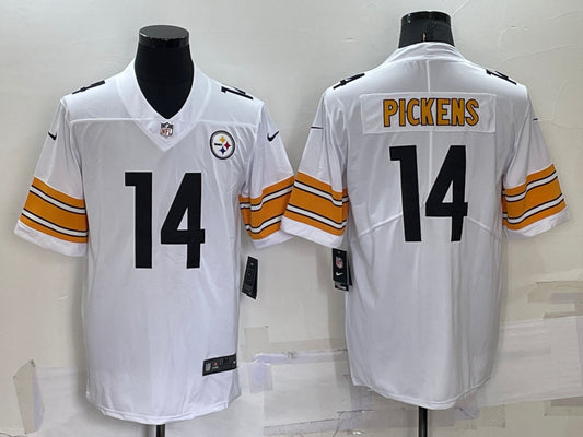Men’s Pittsburgh Steelers George Pickens #14 White Jersey