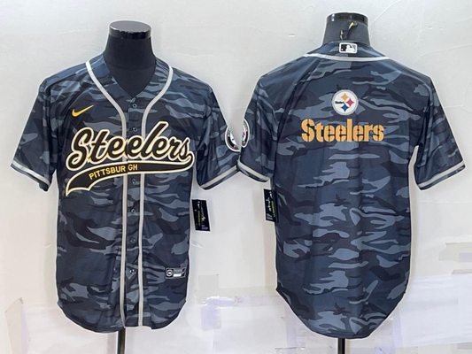 Men’s Pittsburgh Steelers Gray Camouflage Jersey