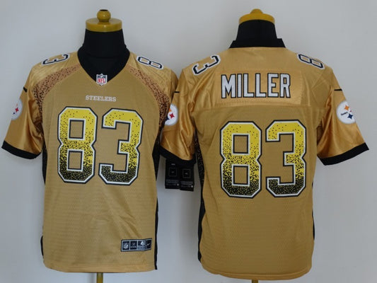 Men’s Pittsburgh Steelers Heath Miller #83 Gold Jersey
