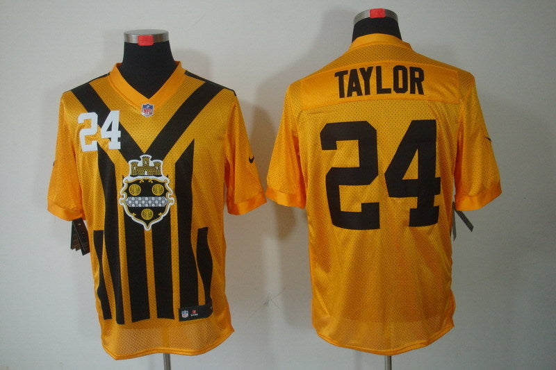 Men’s Pittsburgh Steelers Ike Taylor #24 Gold Jersey