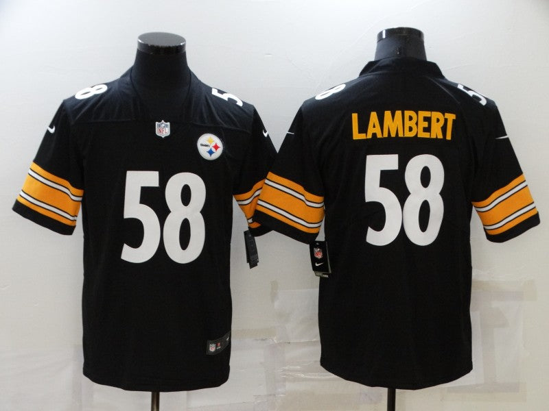 Men’s Pittsburgh Steelers Jack Lambert #58 Black Jersey