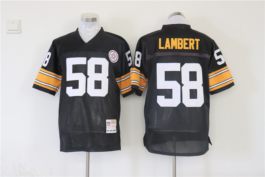 Men’s Pittsburgh Steelers Jack Lambert Mitchell & Ness Black Legacy Jersey