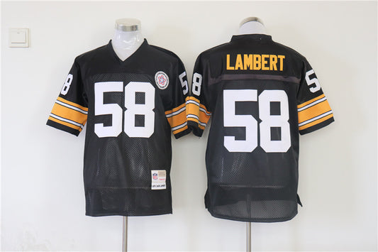 Men’s Pittsburgh Steelers Jack Lambert Mitchell & Ness Black Legacy Jersey