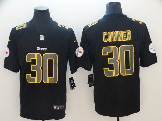 Men’s Pittsburgh Steelers James Conner #30 Black Jersey