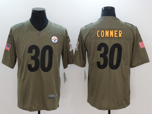 Men’s Pittsburgh Steelers James Conner #30 Brown Alternate Jersey