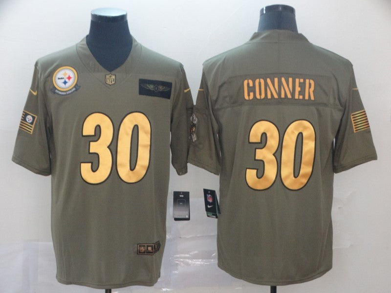 Men’s Pittsburgh Steelers James Conner #30 Brown Jersey