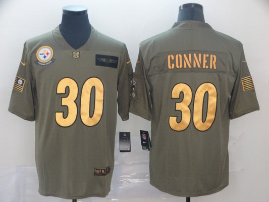 Men’s Pittsburgh Steelers James Conner #30 Brown Jersey