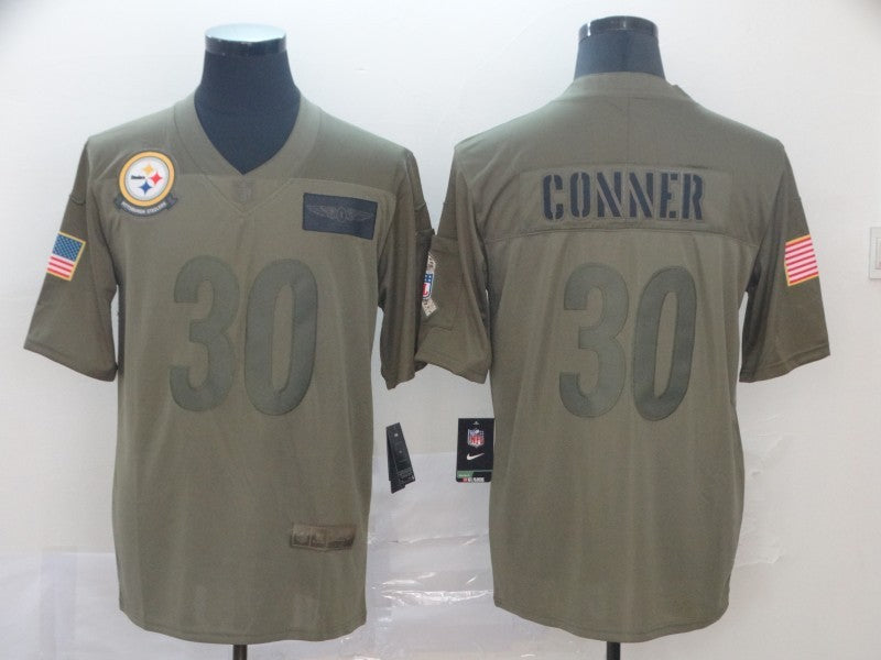 Men’s Pittsburgh Steelers James Conner #30 Brown Jersey