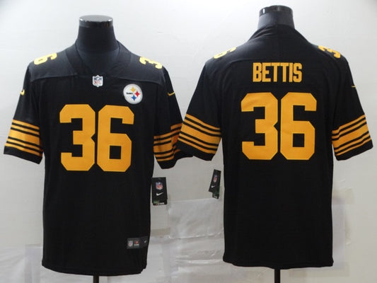 Men’s Pittsburgh Steelers Jerome Bettis #36 Black Alternate Legend Jersey