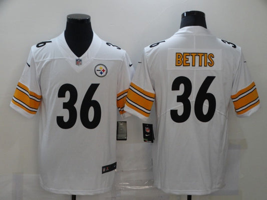 Men’s Pittsburgh Steelers Jerome Bettis #36 White Jersey