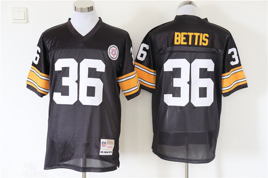 Men’s Pittsburgh Steelers Jerome Bettis Mitchell & Ness Black Legacy Jersey