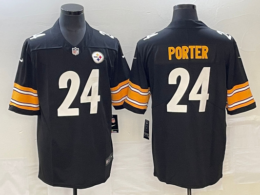 Men’s Pittsburgh Steelers Joey Porter Jr. #24 Black Jersey