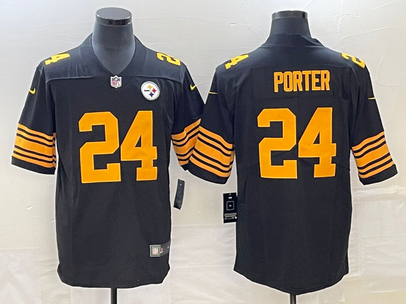 Men’s Pittsburgh Steelers Joey Porter Jr. #24 Black Jersey