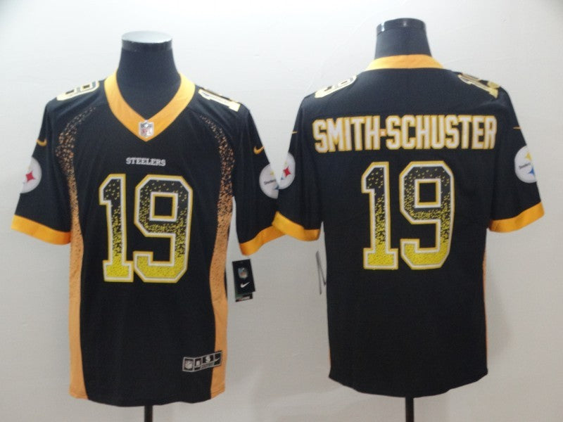 Men’s Pittsburgh Steelers JuJu Smith-Schuster #19 Black Authentic Jersey
