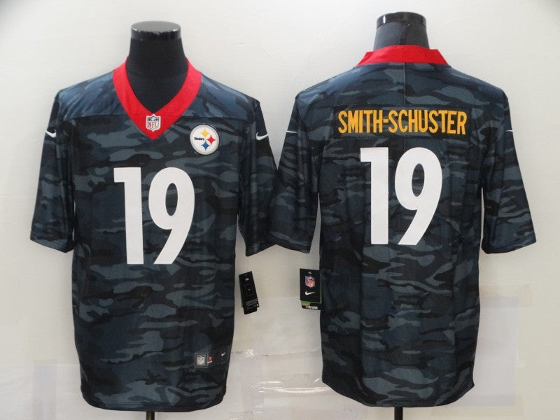 Men’s Pittsburgh Steelers JuJu Smith-Schuster #19 Gray Camouflage Jersey