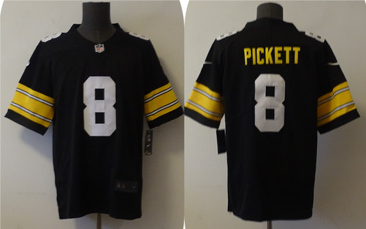 Men’s Pittsburgh Steelers Kenny Pickett #8 Black Jersey