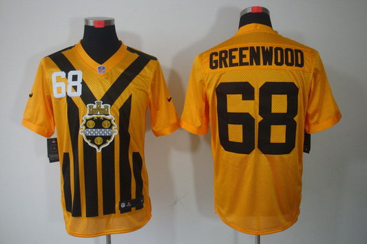 Men’s Pittsburgh Steelers LC Greenwood #68 Gold Jersey
