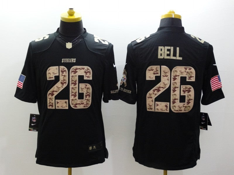 Men’s Pittsburgh Steelers LeVeon Bell #26 Black Jersey
