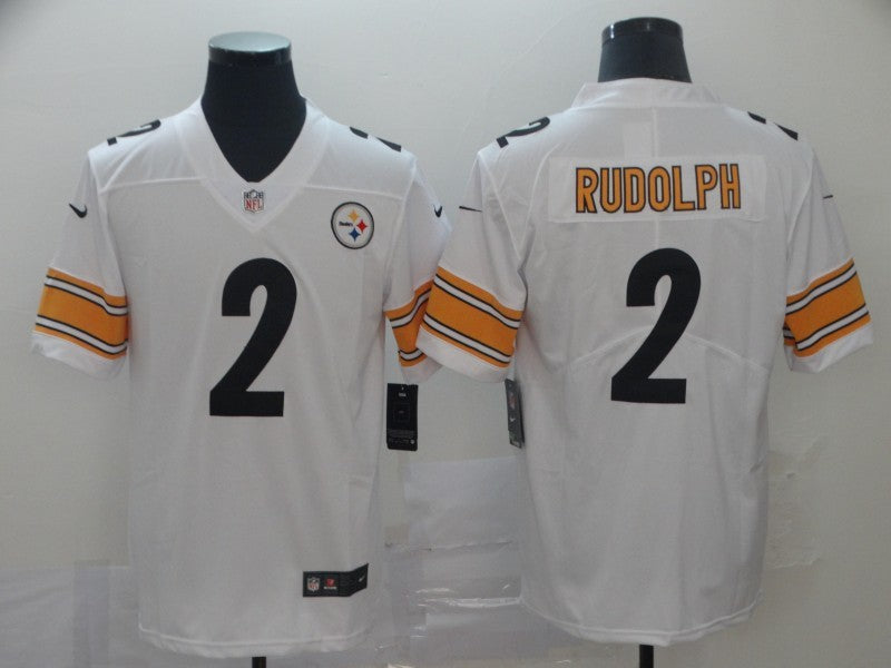 Men’s Pittsburgh Steelers Mason Rudolph #2 White Jersey