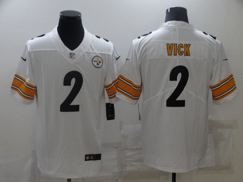 Men’s Pittsburgh Steelers Michael Vick #2 White Jersey