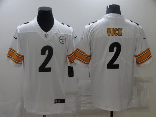 Men’s Pittsburgh Steelers Michael Vick #2 White Jersey