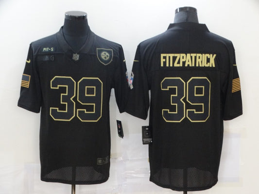 Men’s Pittsburgh Steelers Minkah Fitzpatrick #39 Black Jersey