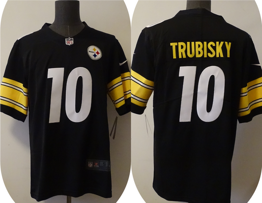 Men’s Pittsburgh Steelers Mitchell Trubisky #10 Black Jersey