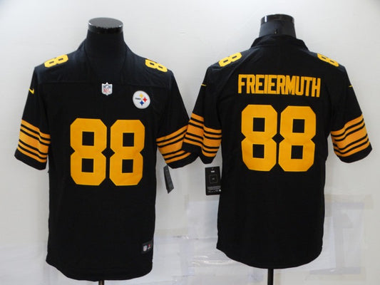 Men’s Pittsburgh Steelers Pat Freiermuth #88 Black Alternate Legend Jersey