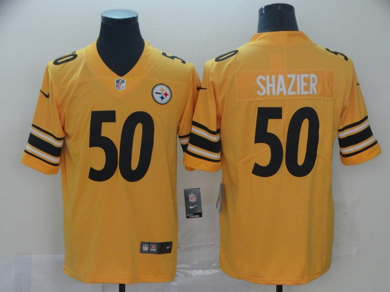 Men’s Pittsburgh Steelers Ryan Shazier #50 Gold Inverted Team Jersey