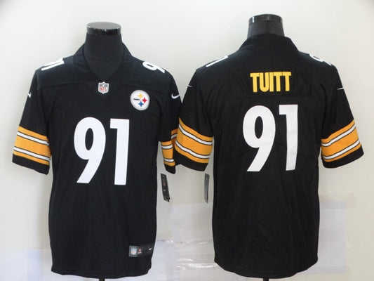 Men’s Pittsburgh Steelers Stephon Tuitt #91 Black Jersey