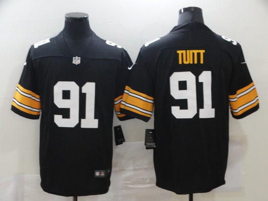 Men’s Pittsburgh Steelers Stephon Tuitt #91 Black Jersey