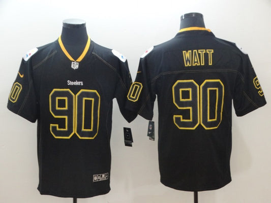 Men’s Pittsburgh Steelers T.J. Watt #90 Black Alternate Jersey