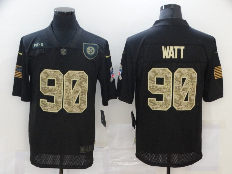 Men’s Pittsburgh Steelers T.J. Watt #90 Black Jersey