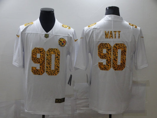Men’s Pittsburgh Steelers T.J. Watt #90 White Jersey