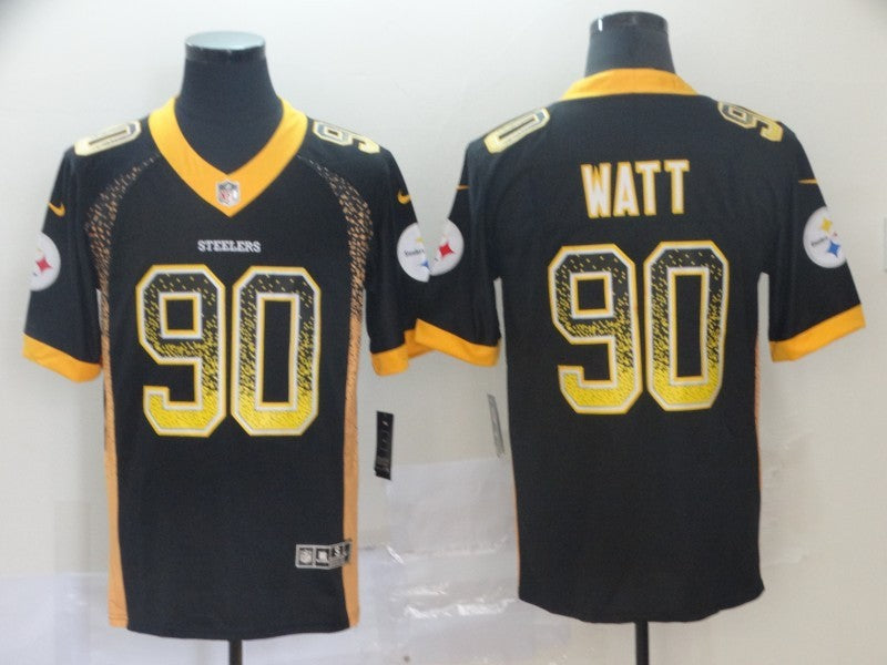 Men’s Pittsburgh Steelers T.J. Watt Black Authentic Jersey