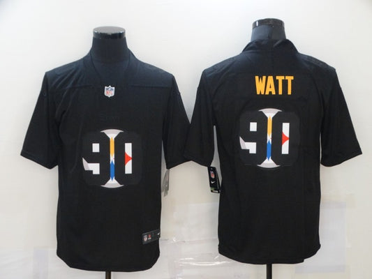 Men’s Pittsburgh Steelers T.J. Watt Black Retired Jersey