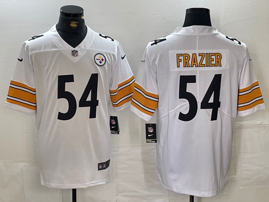 Men’s Pittsburgh Steelers Zach Frazier #54 White Jersey