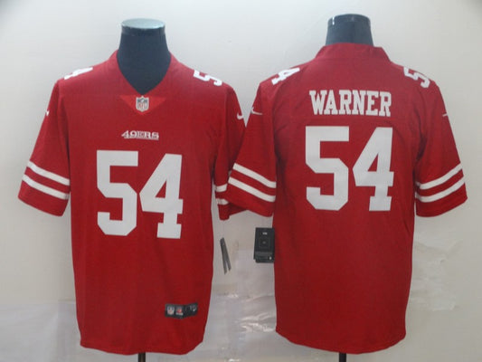Men’s San Francisco 49ers Fred Warner #54 Red Jersey